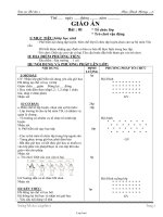 Giáo án môn học Thể dục khối lớp 1 (cả năm)