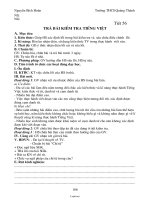 Giáo án môn Ngữ văn 6 - Tiết học 56: Trả bài kiểm tra Tiếng Việt