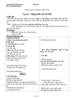 Giáo án Tổng hợp các môn học lớp 2 - Tuần học thứ 10 - Trường Tiểu học Thanh Hải 1