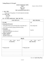 Giáo án môn Toán - Tiết: 31 - Bài: Luyện tập toán tuần 6 (tiết 1)