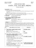 Giáo án môn Ngữ văn 6 - Tiết số 45: Hướng dẫn đọc thêm chân, tay, tai, mắt, miệng (truyện ngụ ngôn)