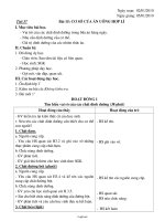 Giáo án Công nghệ 6 - Tiết 37, Bài 15: Cơ sở của ăn uống hợp lí - Năm học 2009-2010 (2 cột)