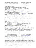 Đề kiểm tra học kì II môn Hóa học Lớp 11 - Năm học 2009-2010 - Trường THPT DTNT N'Trang Lơng