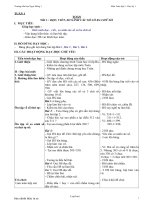 Giáo án Môn Toán lớp 3 - Học kỳ 1