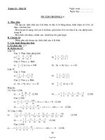 Giáo án Đại số 7 tuần 11, 12, 13