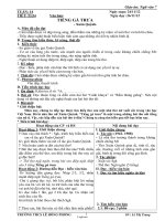 Thiết kế bài dạy các môn học lớp 1 - Tuần thứ 32