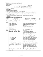 Giáo án Toán tiết 7: Số bị trừ – số trừ – hiệu (Phan Thị Oanh)