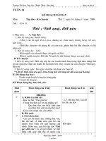 Giáo án Tổng hợp các môn khối 3 - Tuần 11 - Trường Tiểu học Tân Xã - Thạch Thất – Hà Nội