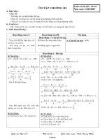 Giáo án Đại số 8 - GV: Trần Trung Hiếu - Tiết 54, 55: Ôn tập chương III