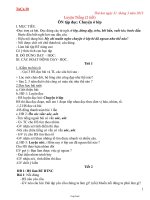 Thiết kế bài dạy lớp 1 - Tuần thứ 30