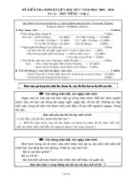 Đề kiểm tra định kì giữa học kì I - Năm học 2009 – 2010 môn thi: Đọc tiếng khối 2