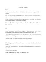 GỢI ý TRẢ lời SPEAKING PART VNU   EPT