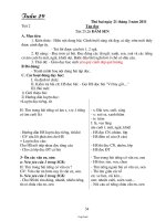 Giáo án các môn lớp 1 - Tuần 29, 30