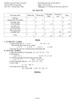 Giáo án Đề kiểm tra giữa chương I môn : Toán số học 6 trường THCS Long Hưng