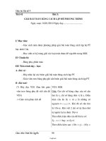 Giáo án Đại số 7 học kỳ II