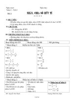 Giáo án Đại số 7 tuần 2 tiết 3: Nhân, chia số hữu tỉ