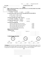 Bài kiểm tra Toán (1 tiết)