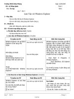 Giáo án Tin học 7 tiết 6: Làm Việc với Windows Explorer