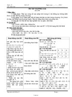 Giáo án lớp 6 môn học Số học - Tuần 21 - Tiết 67 - Ôn tập chương II