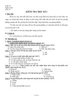 Giáo án Vật lý 7 tuần 19: Kiểm tra học kì I