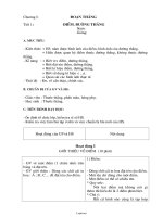 Giáo án môn Hình học lớp 6 - Tiết 1: Điểm. Đường thẳng (tiết 1)