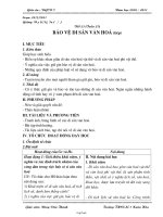 Giáo án Giáo dục công dân 7 tiết 25: Bảo vệ di sản văn hoá (tiếp)