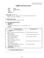 Giáo án Toán lớp 2 - Bài: Luyện tập