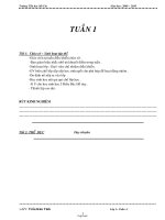 Giáo án Lớp 3 - Tuần 1 - Trường Tiểu học Mỹ Cát