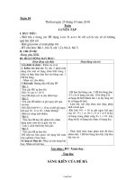Thiết kế bài dạy lớp 2 - Tuần 10 năm 2010