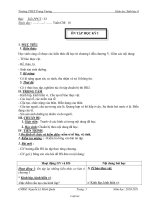 Giáo án môn Sinh học 6 - Tiết 32 - Tuần 16: Ôn tập học kỳ I