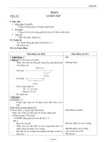 Giáo án Toán tiết 31: Luyện tập