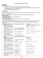 Giáo án môn Toán 12 - Bài học: Ôn tập chương III