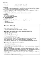 Giáo án môn Ngữ văn Lớp 6 - Tiết 42: Trả bài kiểm tra văn
