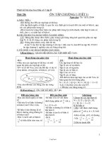 Giáo án môn học Đại số 7 - Tiết 20 đến tiết 66