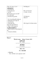 Giáo án Lớp 1 - Tuần 8 - 3 cột