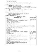 Giáo án Môn Khoa học 4 - Tiết 50: Bài dạy: Nóng, lạnh và nhiệt độ