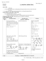 Giáo án Đại số 8 - THCS Lương Định Của - Tiết 45: Phương trình tích