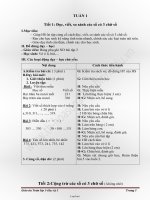 Giáo án Toán Lớp 3 - Học kỳ I