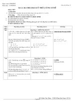 Giáo án môn Số học lớp 6 - Tiết 14: Bài 8: Chia hai luỹ thừa cùng cơ số