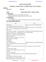 Bài giảng môn học Đại số lớp 8 - Tuần 1 - Tiết 1: Nhân đơn thức với đa thức