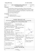 GA Hình học 7 – THCS Lê Lợi - Tiết 5: Góc tạo bởi một đường thẳng cắt hai đường thẳng