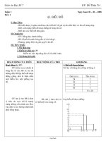 Giáo án Đại Số 7 - GV: Đỗ Thừa Trí - Tiết 45: Biểu đồ