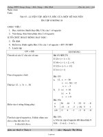 Giáo án Số học lớp 6 - Tiết 43: Luyện tập: bội và ước của một số nguyên ôn tập chương ii