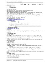 Giáo án dạy Ngữ văn 6 tiết 106: Viết bài tập làm văn tả người