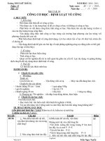 Giáo án Vật lí Lớp 8 - Bài 13, 14: Công cơ học - Định luật về công - Năm học 2010-2011 - Trần Ngọc Tuyển