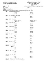 Kiểm tra cuối học kì II năm học: 2009 - 2010 môn: Toán