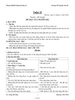 Giáo án Lớp 3 - Tuần thứ 15 - Trường Tiểu học Nguyễn Văn Bé