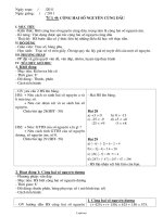 Giáo án lớp 6 môn học Số học - Tiết 44: Cộng hai số nguyên cùng dấu