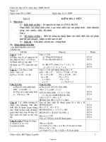 Giáo án đại số 9 - Năm học 2009 - 2010 - Tiết 18: Kiểm tra 1 tiết