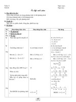 Giáo án Đại số 8 - Tiết 68: Ôn tập cuối năm